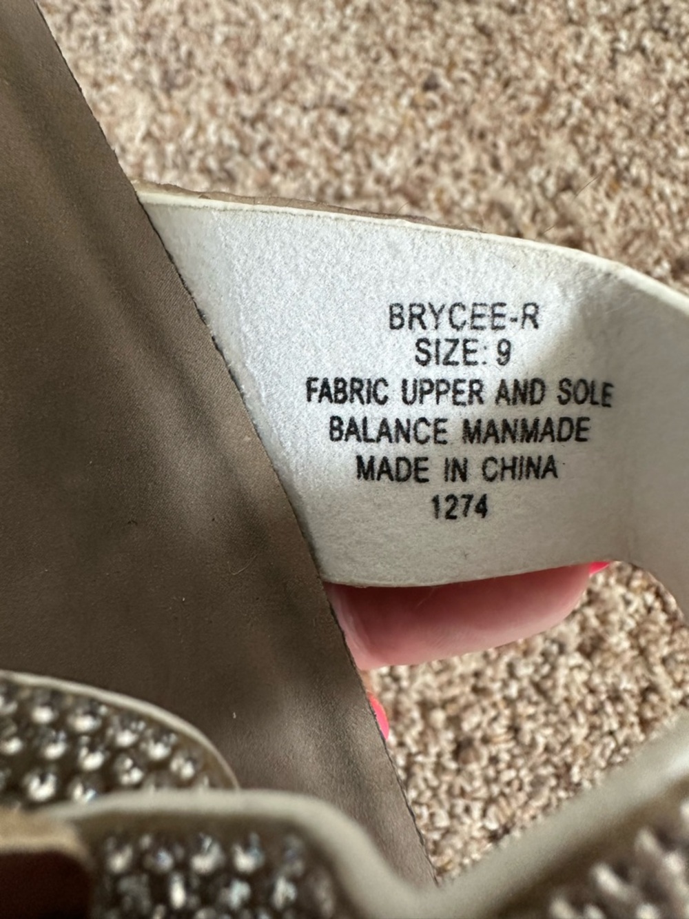 Madden Girl Brycee-R Rhinestone Footbed Sandals Women’s Size 9 - Picture 7 of 7